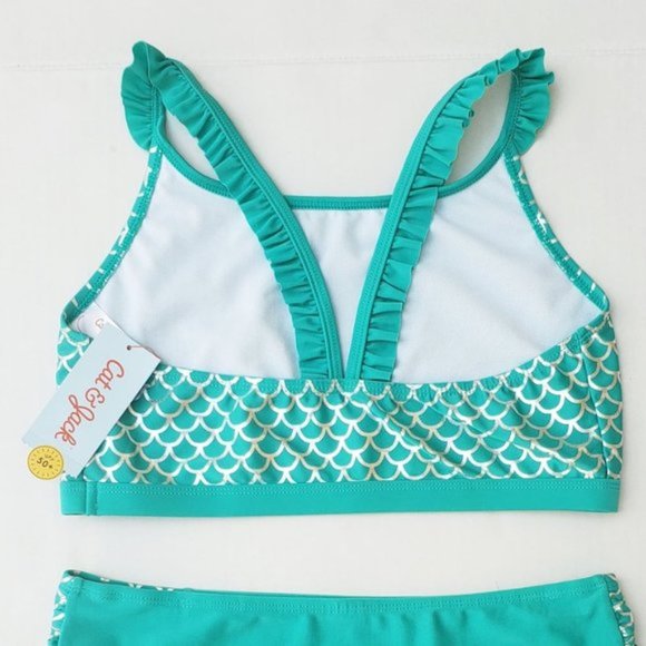 Cat & Jack Ruffle Sleeve Bikini Swimsuit Set szXXL - Picture 10 of 10